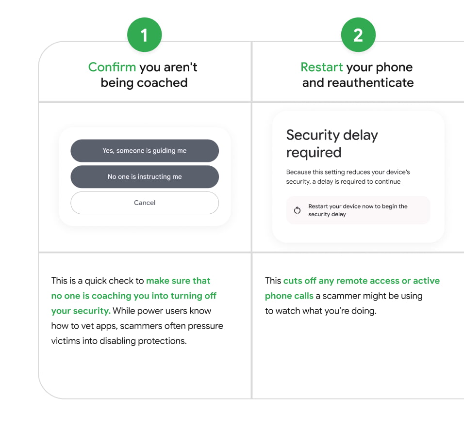 This is Android's new 'advanced flow' for sideloading apps