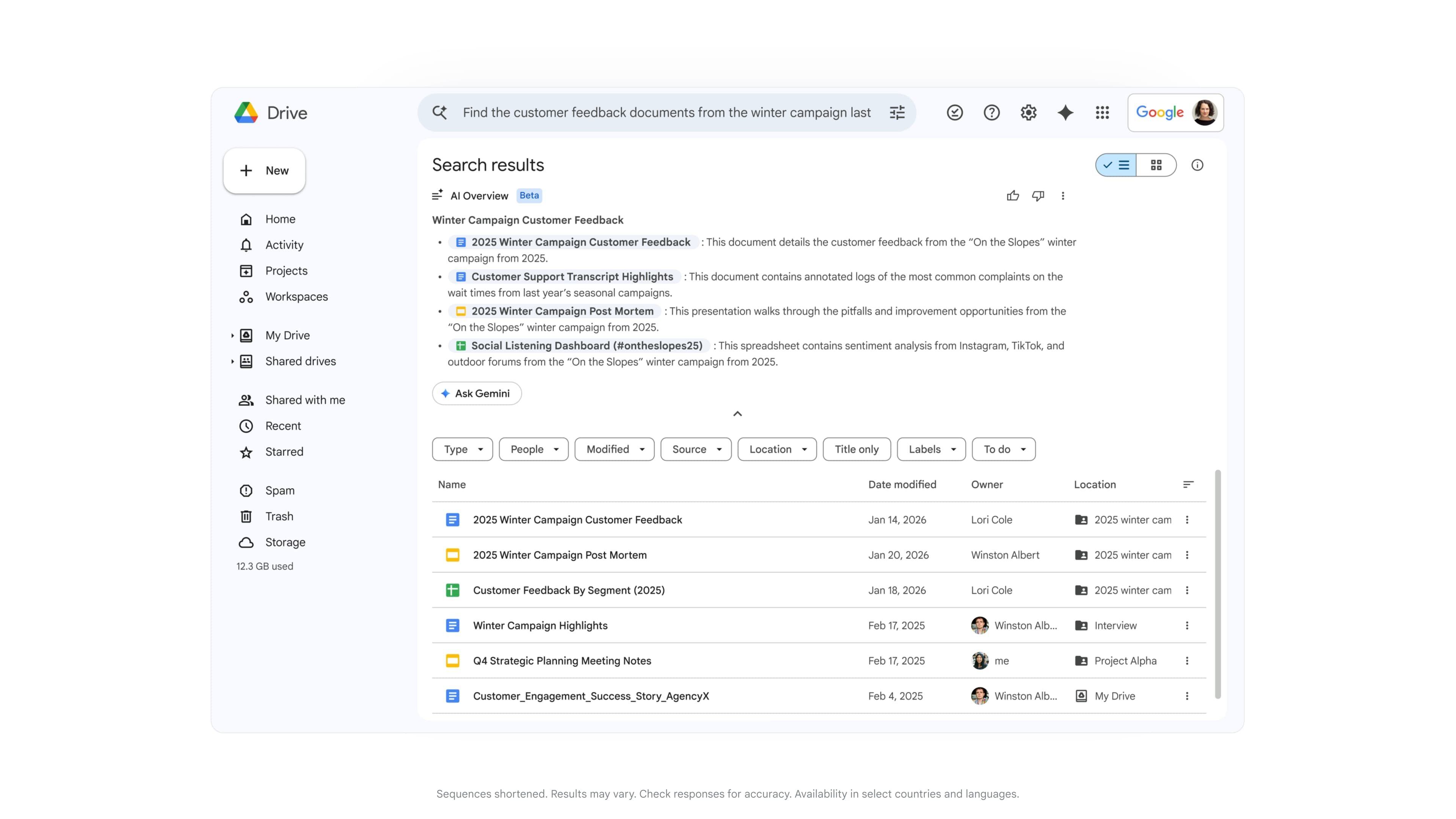 Google Диск получит AI Overviews благодаря обновлению Gemini в Slides и Sheets 