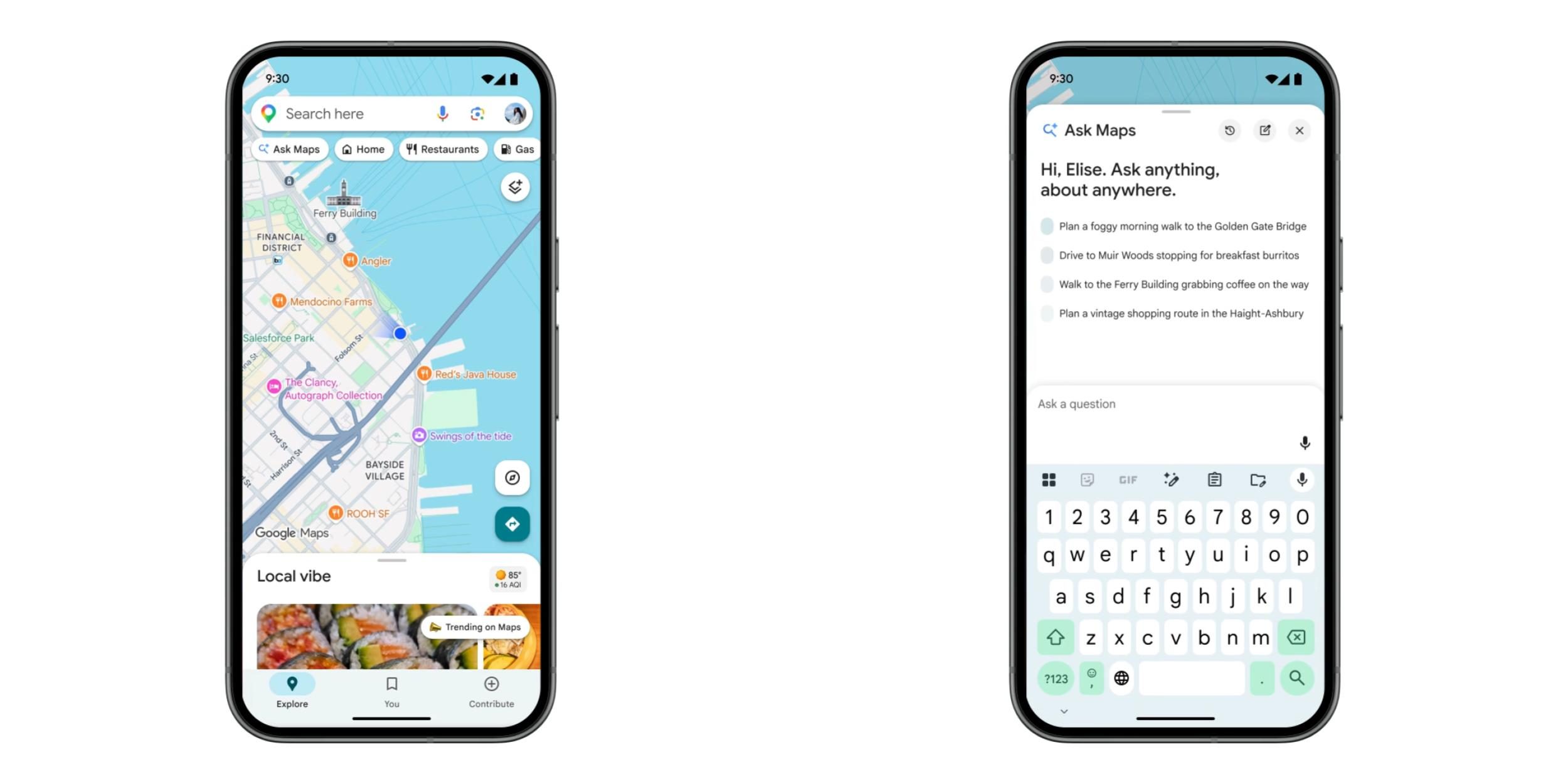 Google Maps представляет функцию «Задайте вопрос Картам» с поддержкой диалогов