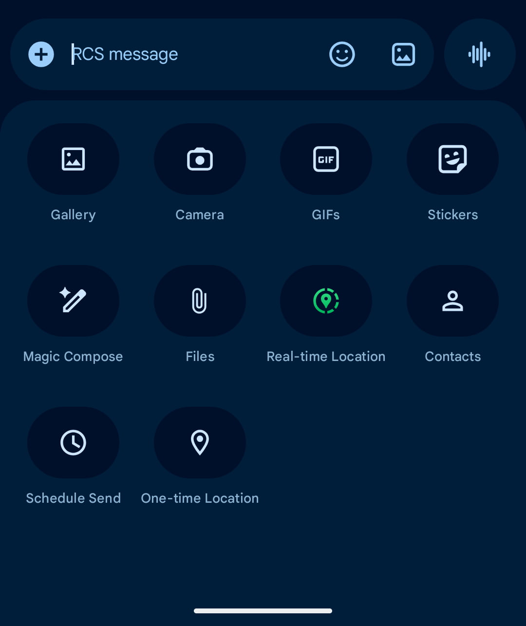 Notification de partage de position en temps réel