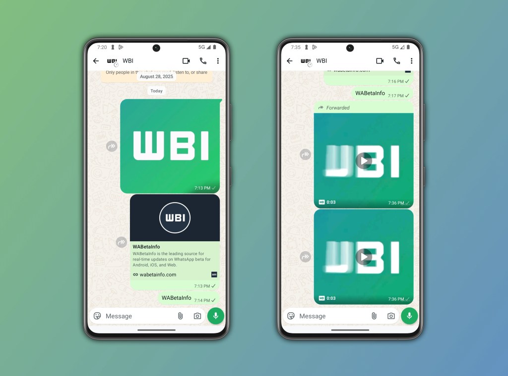 whatsapp chat bubbles