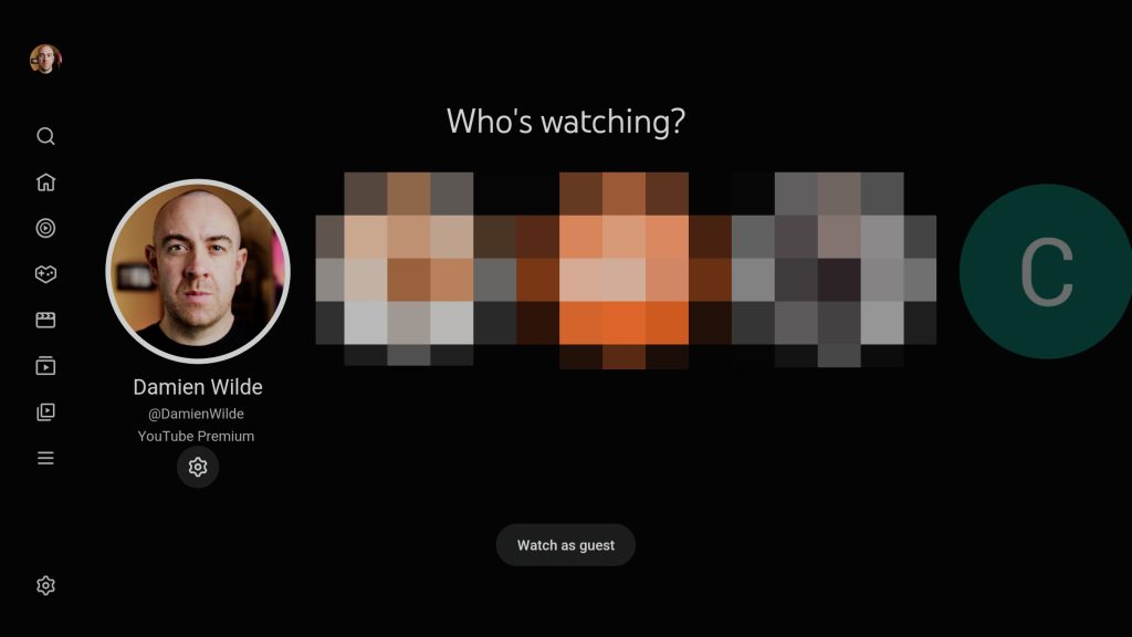 youtube family account