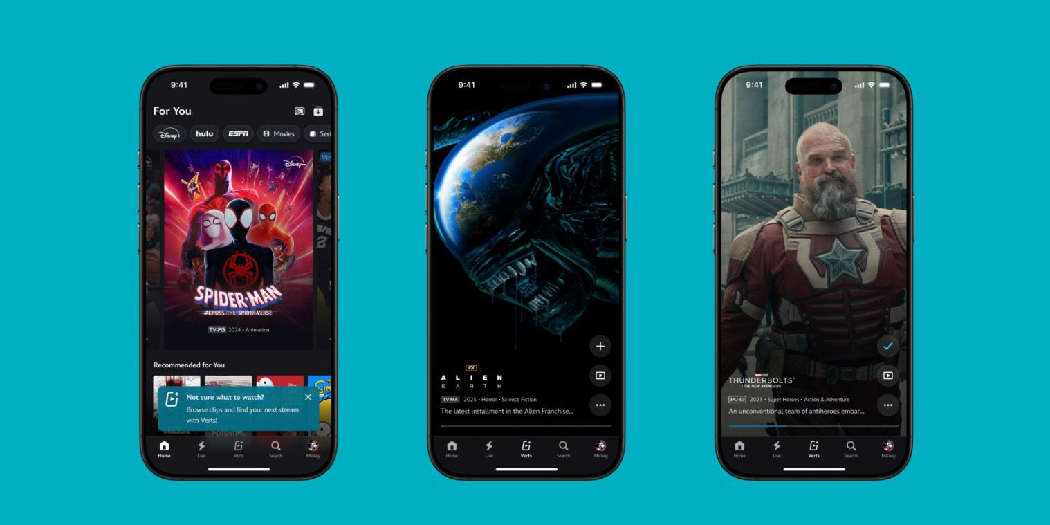 Disney+ добавляет вертикальные видео в стиле TikTok с клипами из фильмов, в будущем ожидается больше вертикального контента