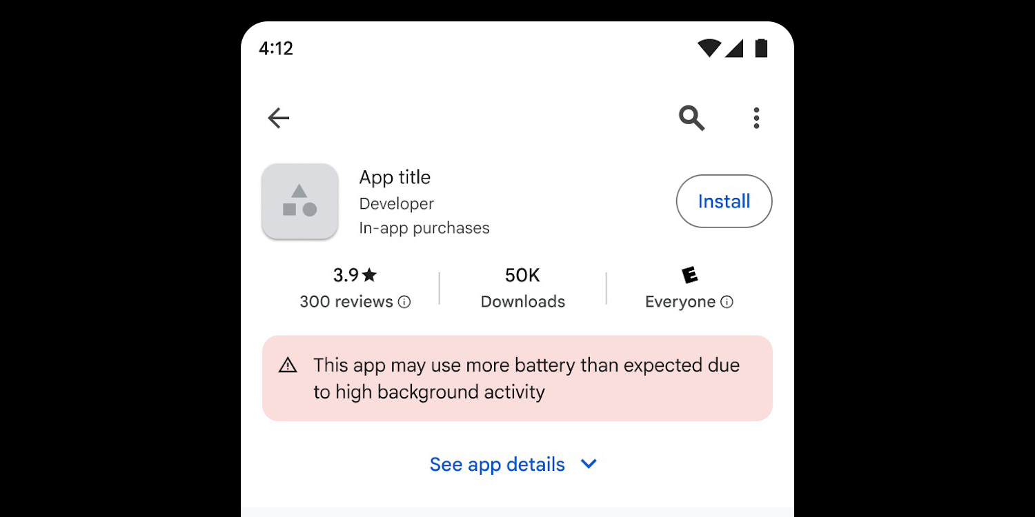 Google Starts Calling Out Android Apps That Drain Your Battery Before You Download Them