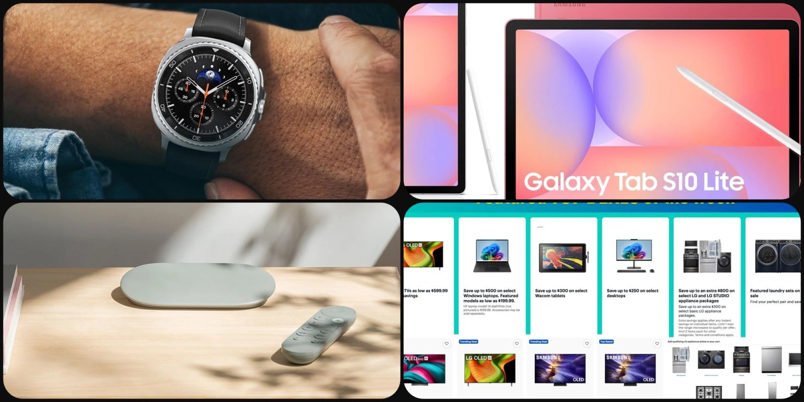 Deals: Galaxy Watch 8 Classic $300 off, Galaxy S10 Tabs from $233, Google TV Streamer 4K, OLED TVs from $600, more
