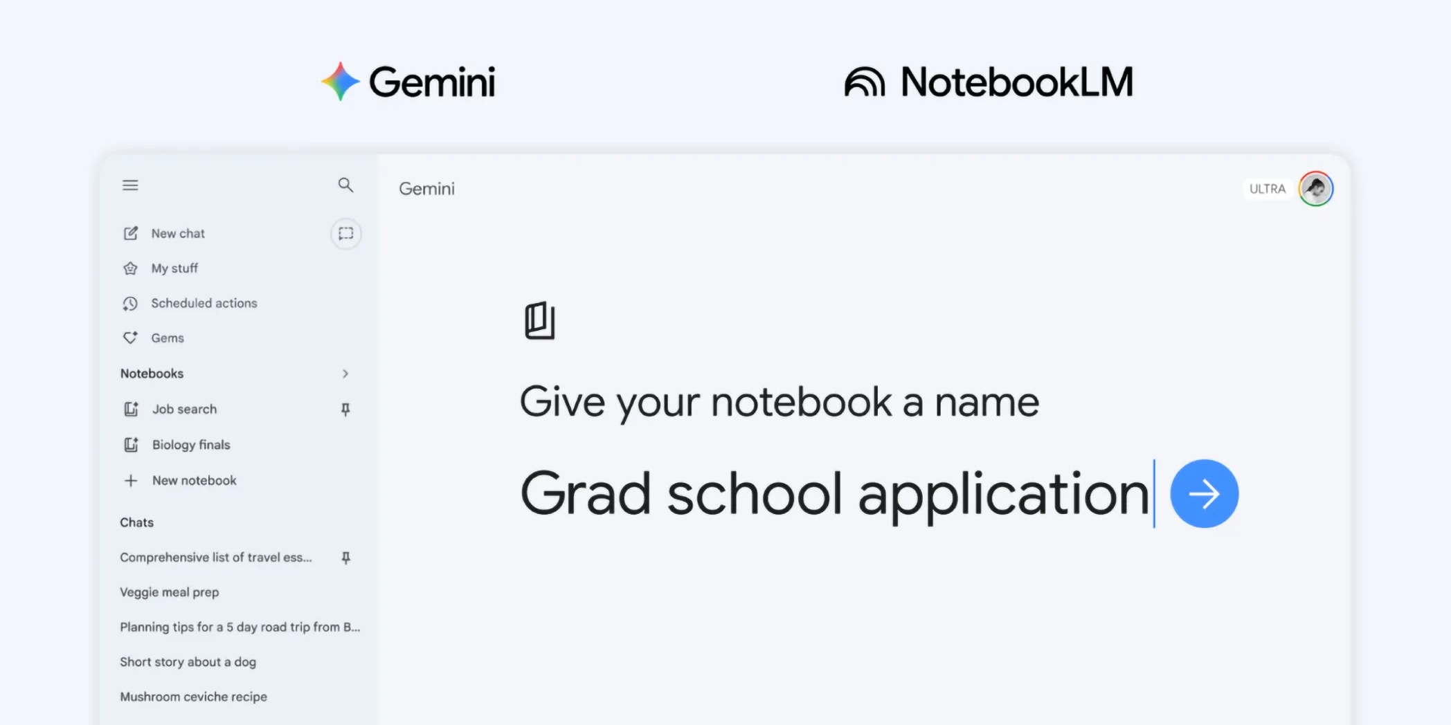 Gemini App Unveils ‘Notebooks’ for Smarter Chat & File Organization