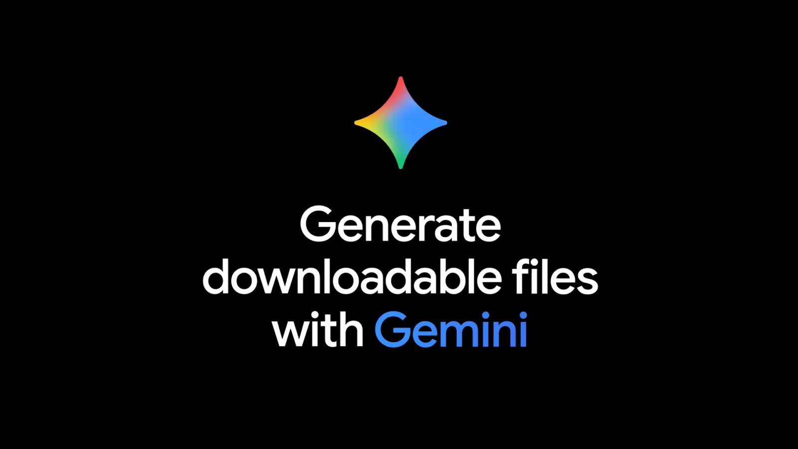 Gemini app can now generate Google Docs, PDF, Word, and other files