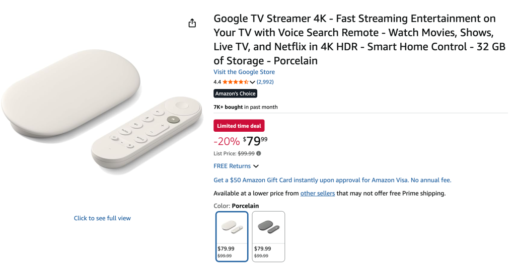 google tv streamer down