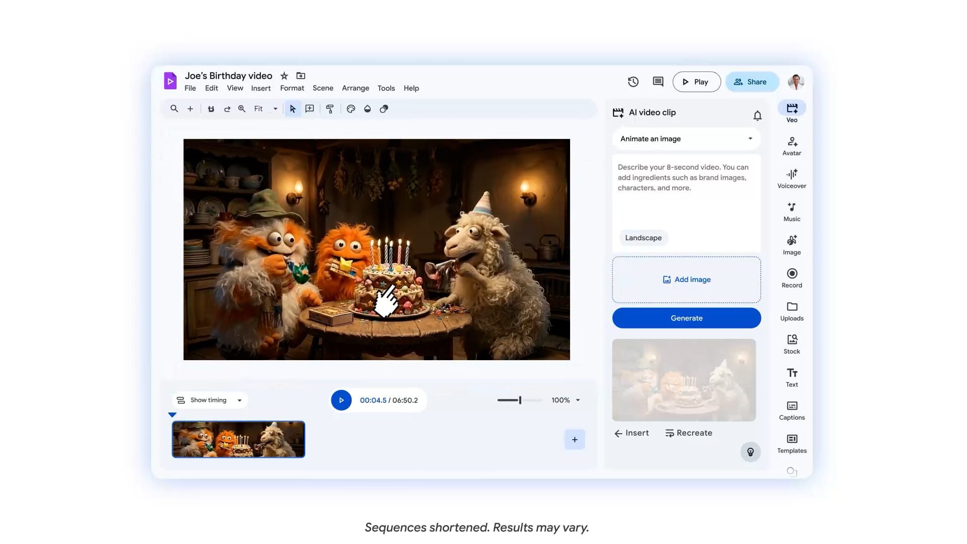 Google Vids получил ИИ-аватары с возможностью настройки и управления, бесплатная генерация Veo