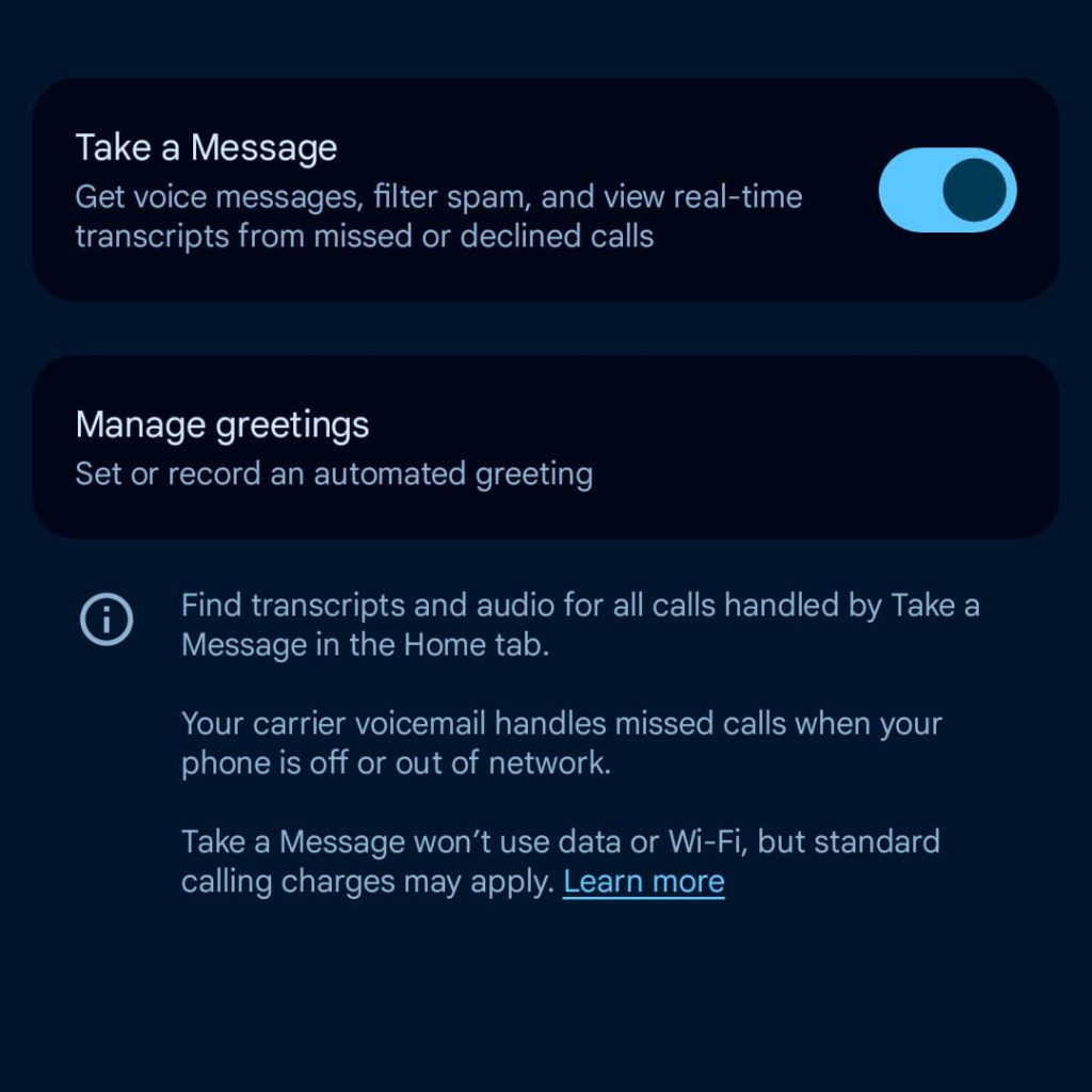 Pixel Phone app rolling out custom Take a Message greetings