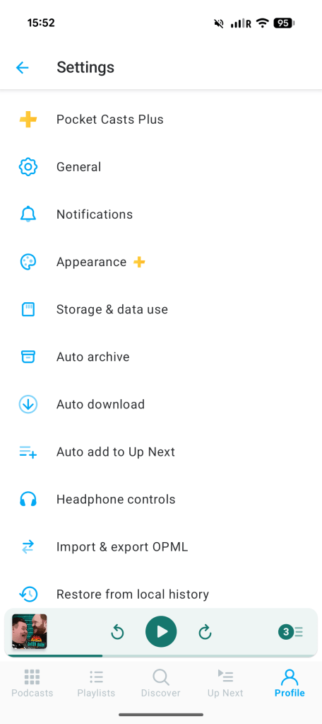 pocket casts auto download