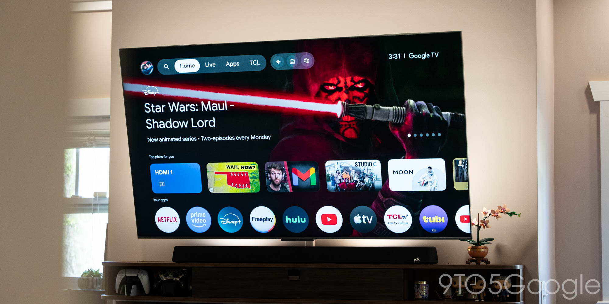 TCL QM9K Google TV turns on when I walk in the room [Gallery]