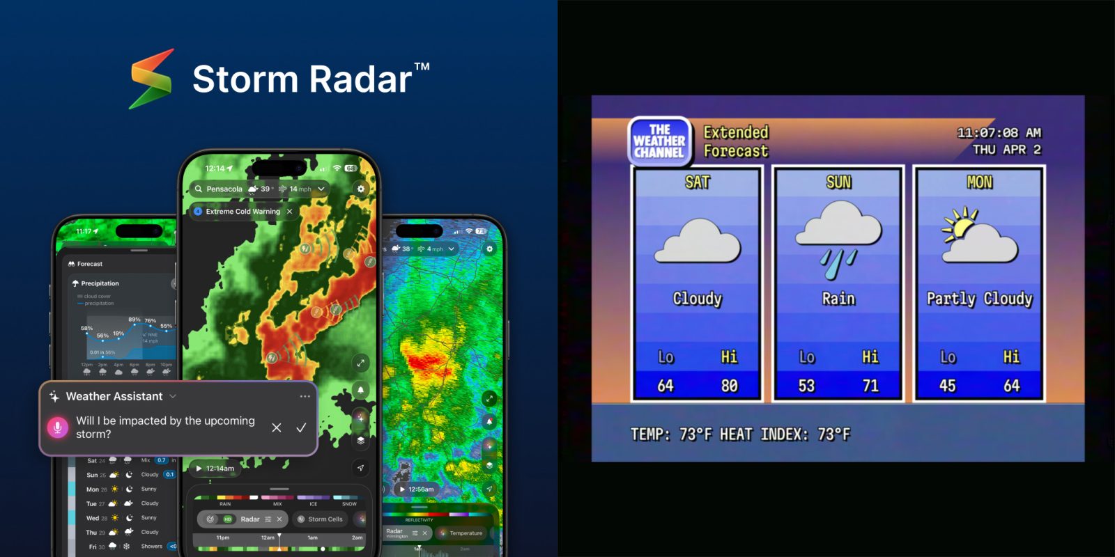 The Weather Channel lets you embrace or ignore AI with new storm app and ‘retro’ revival [Gallery]