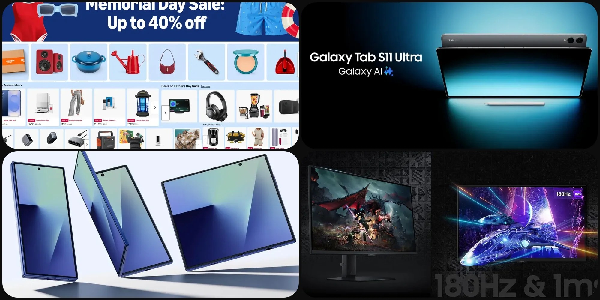 Скидки: Galaxy Tab S11 Ultra на 350 долларов дешевле, Galaxy Z Fold 7 до 819 долларов дешевле, распродажа Amazon в День памяти, и многое другое