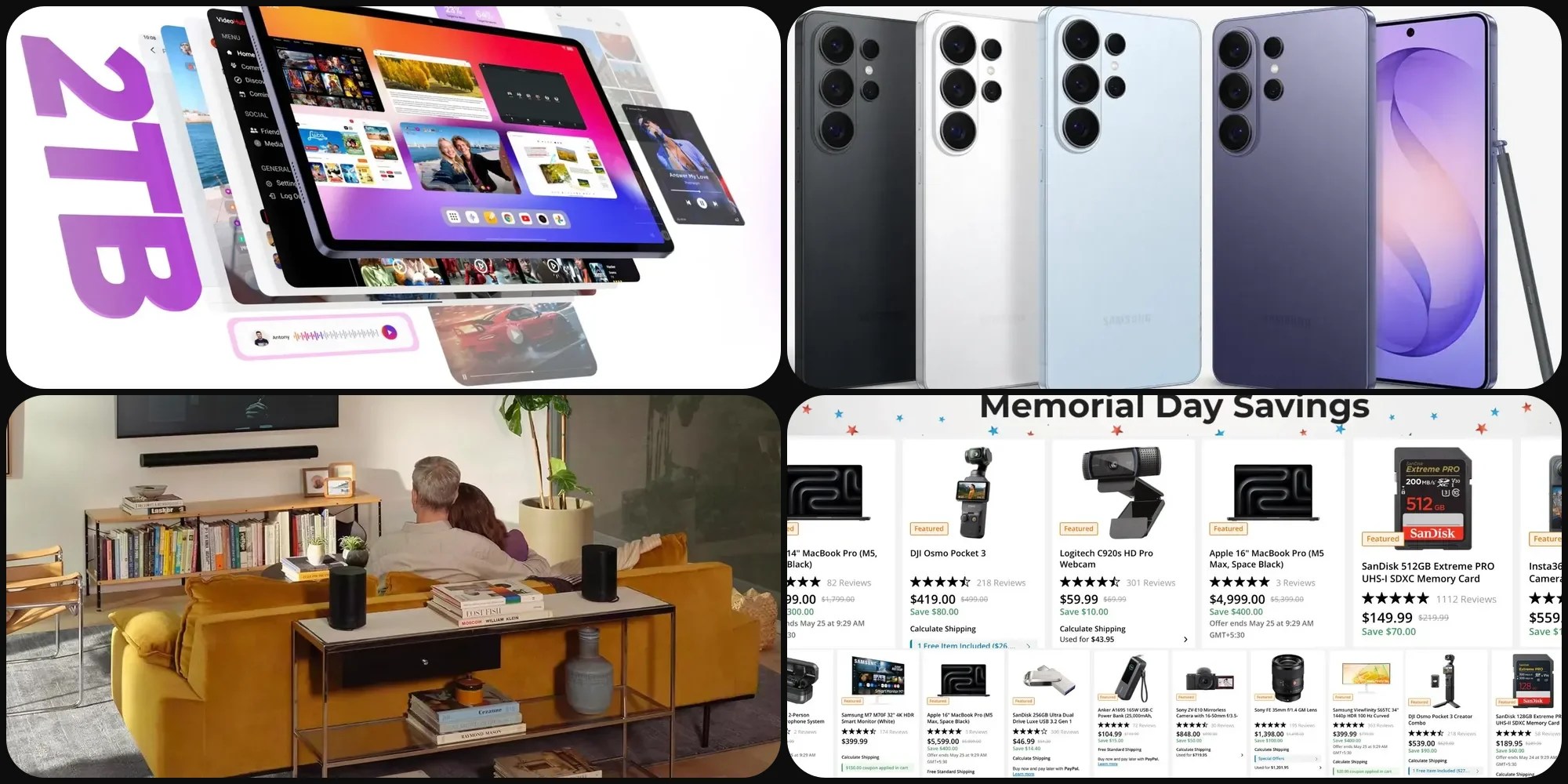 Скидки: планшет TCL TAB A1 Plus за $220 на Amazon (минимум за всё время), скидки до $388 на Galaxy S26 Ultra, распродажа Sonos в честь Дня поминовения и многое другое