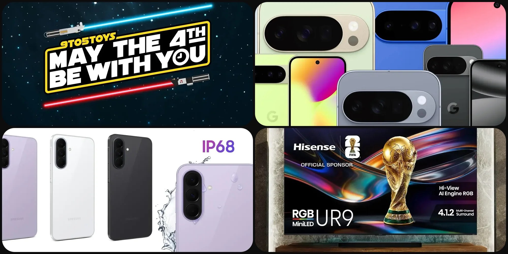 Скидки: Pixel 10 Pro/XL до $456, Pixel 10a на Amazon по низкой цене, телевизоры Hisense MiniLED Google TV со скидкой $2000, скидки на «Звездные войны» и другое