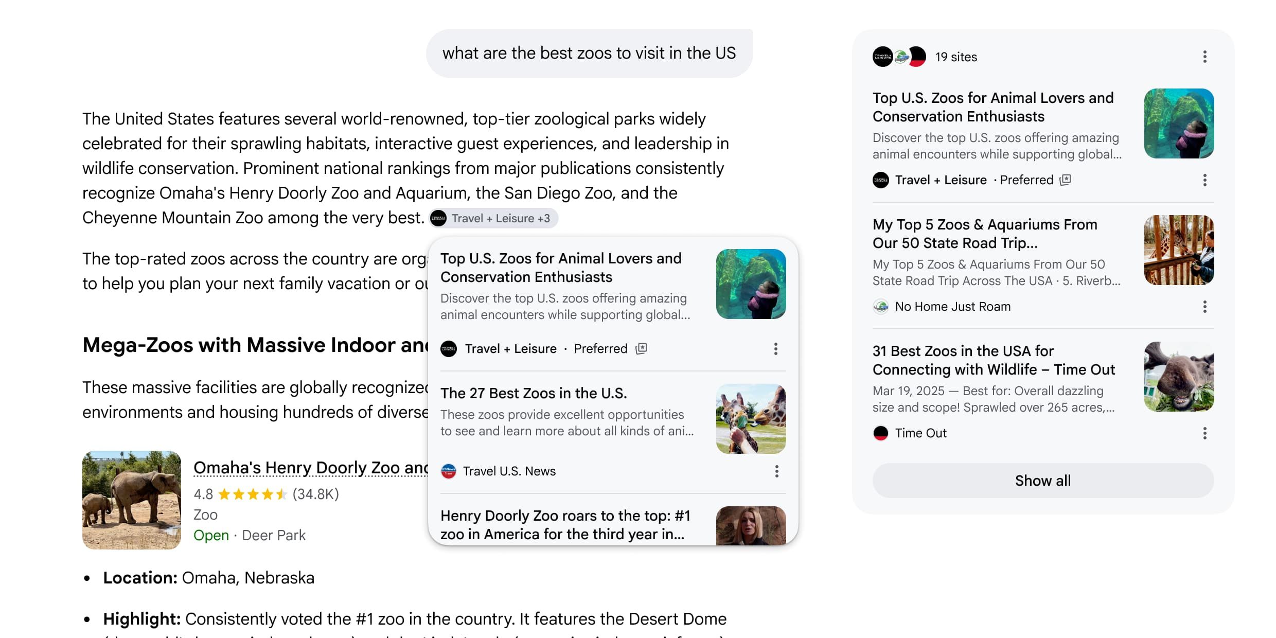 Режим Google AI и AI Overviews будут выделять ваши предпочтительные источники