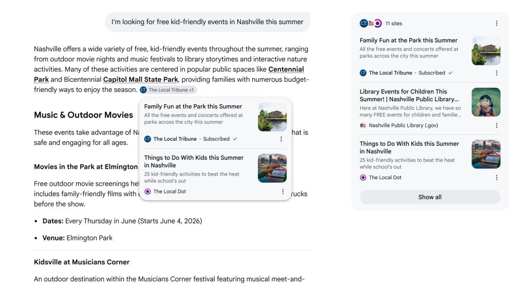 Google making links in AI Mode and AI Overviews a bit more direct