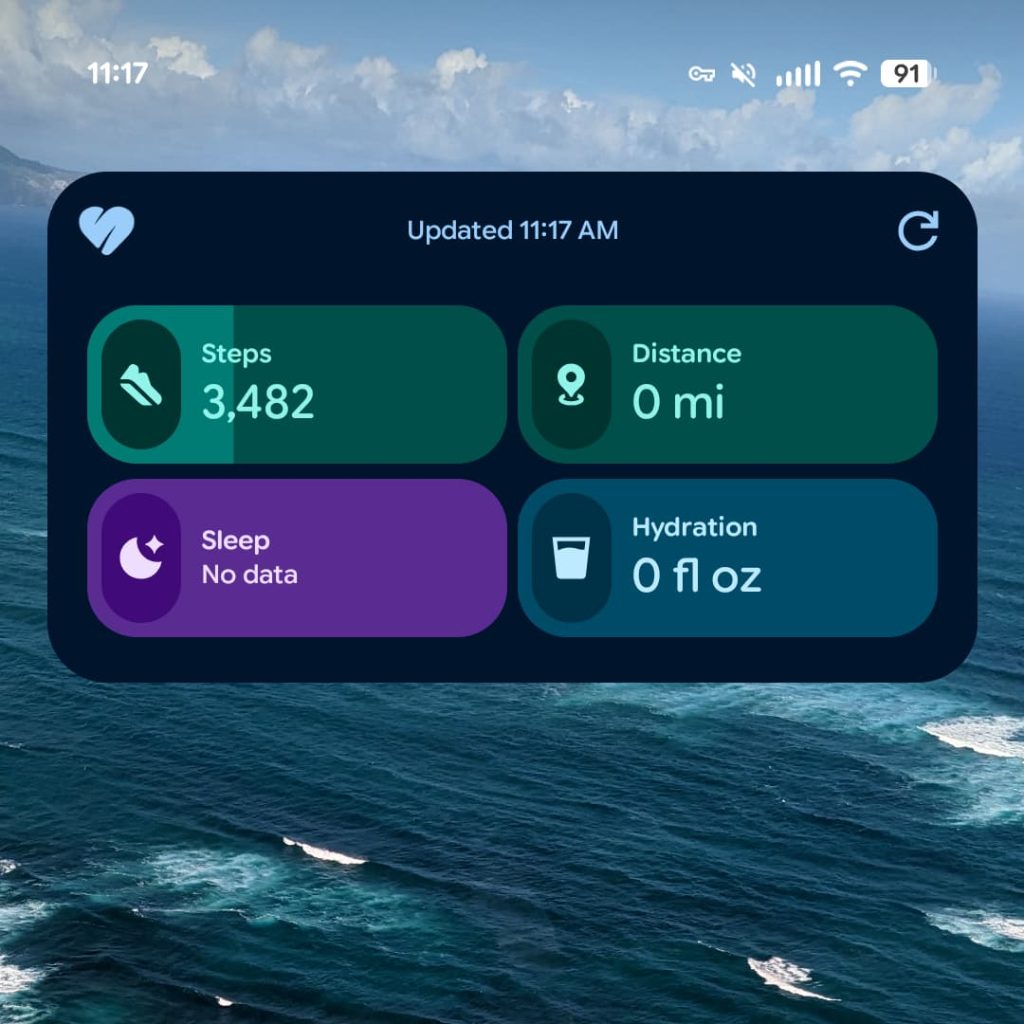 Google Health 5.0 rolling out with new stats widget on Android