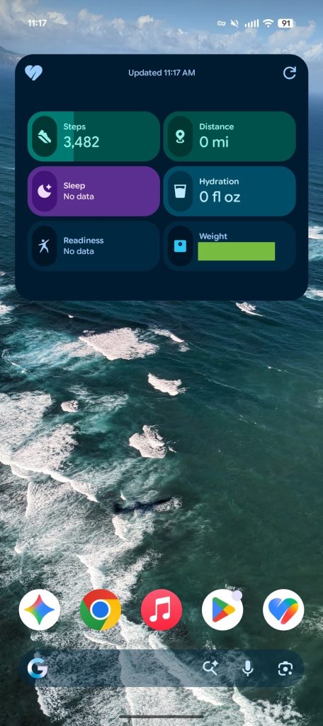 Google Health 5.0 rolling out with new stats widget on Android