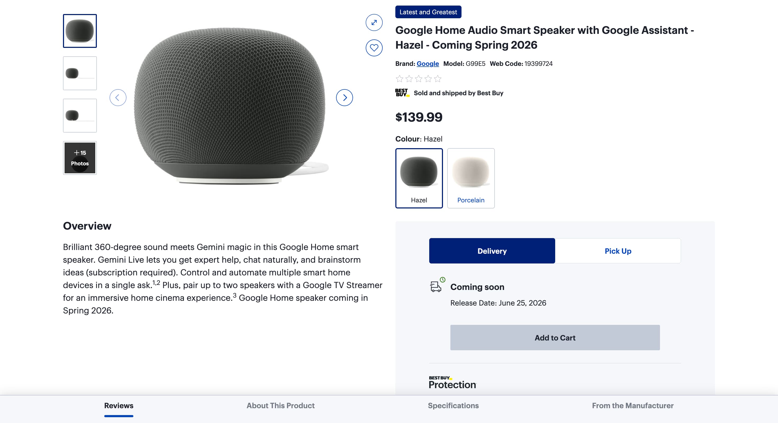 Google Home Speaker gets June release date from one retailer