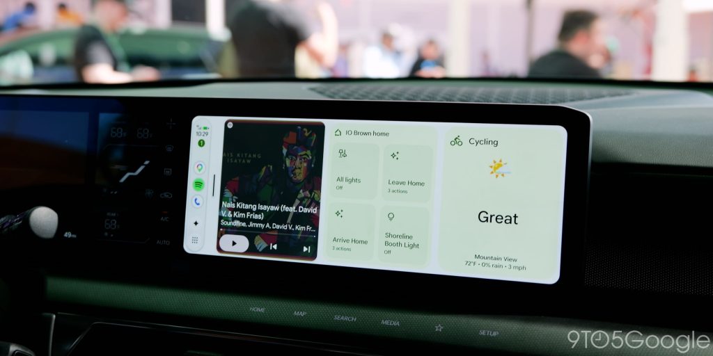 android auto new widget dashboard