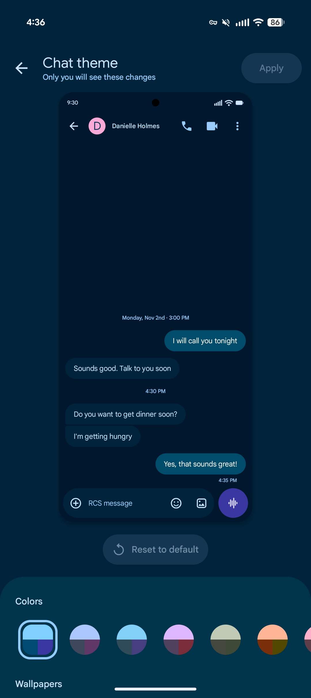 Google Messages starts rolling out custom Chat themes on Android
