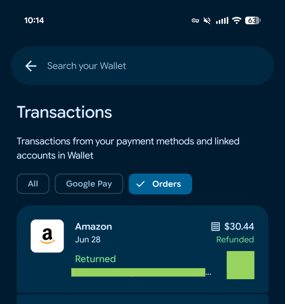 Google Wallet on Android rolling out order tracking dashboard using ...