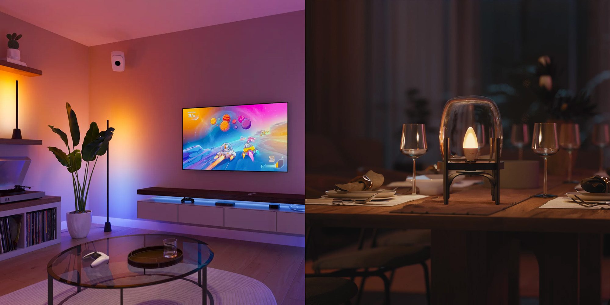 Philips Hue представила настольные и напольные лампы с синхронизацией для ТВ, а также новые свечеобразные лампы