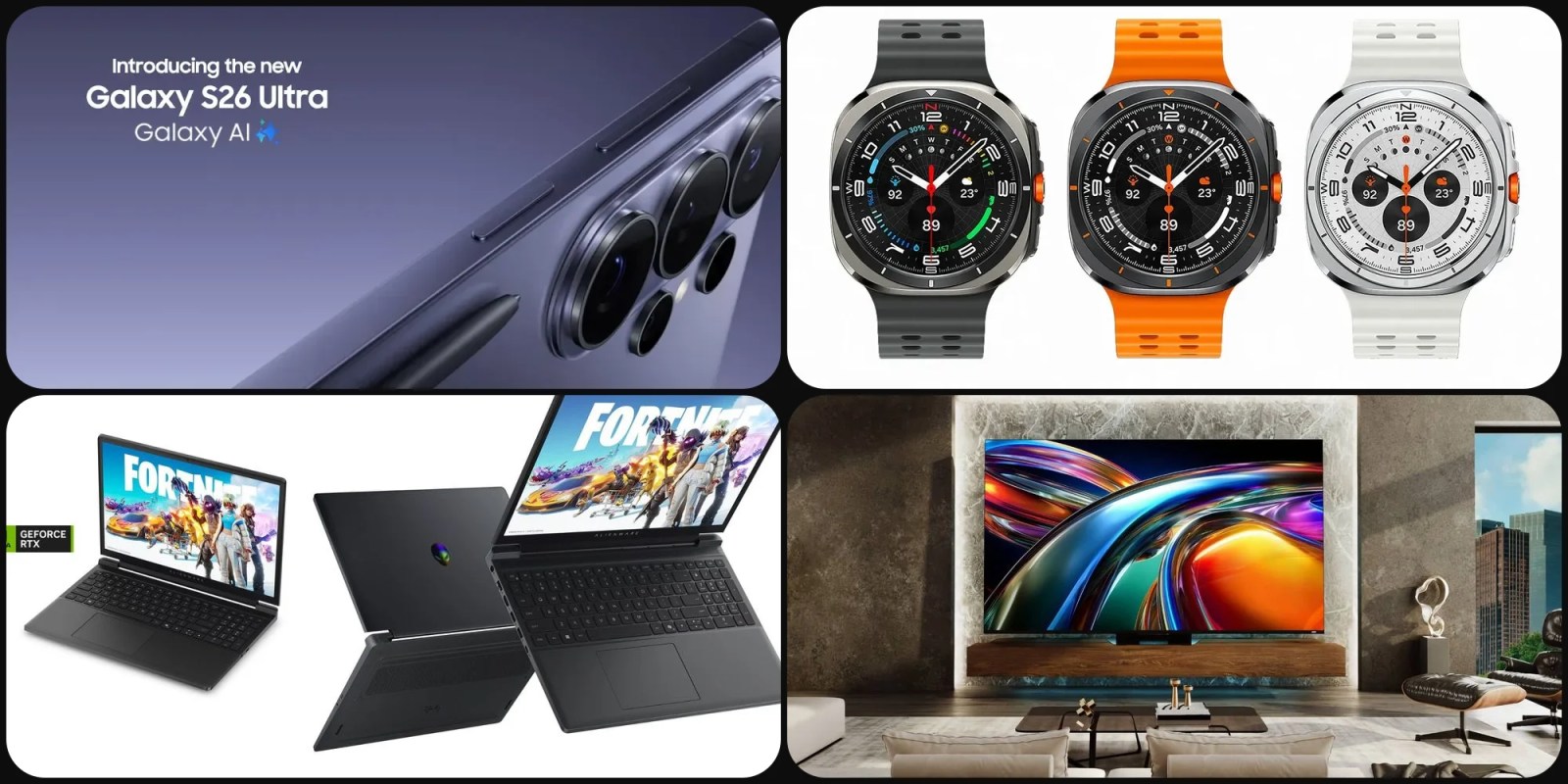 Deals: Galaxy S26 Ultra $350 off,  Galaxy Watch Ultra 50% off, Hisense Google smart TVs up to $2,200 off, more