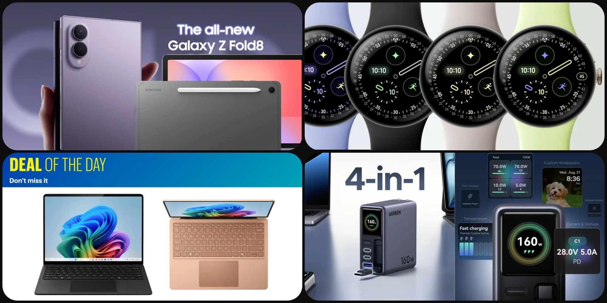 Скидки: Трейд-ин на Galaxy Z Fold 8 — возврат до $600 + подарочная карта на $350, Surface Laptop 2026 со скидкой $600, скидки на зарядные устройства и многое другое