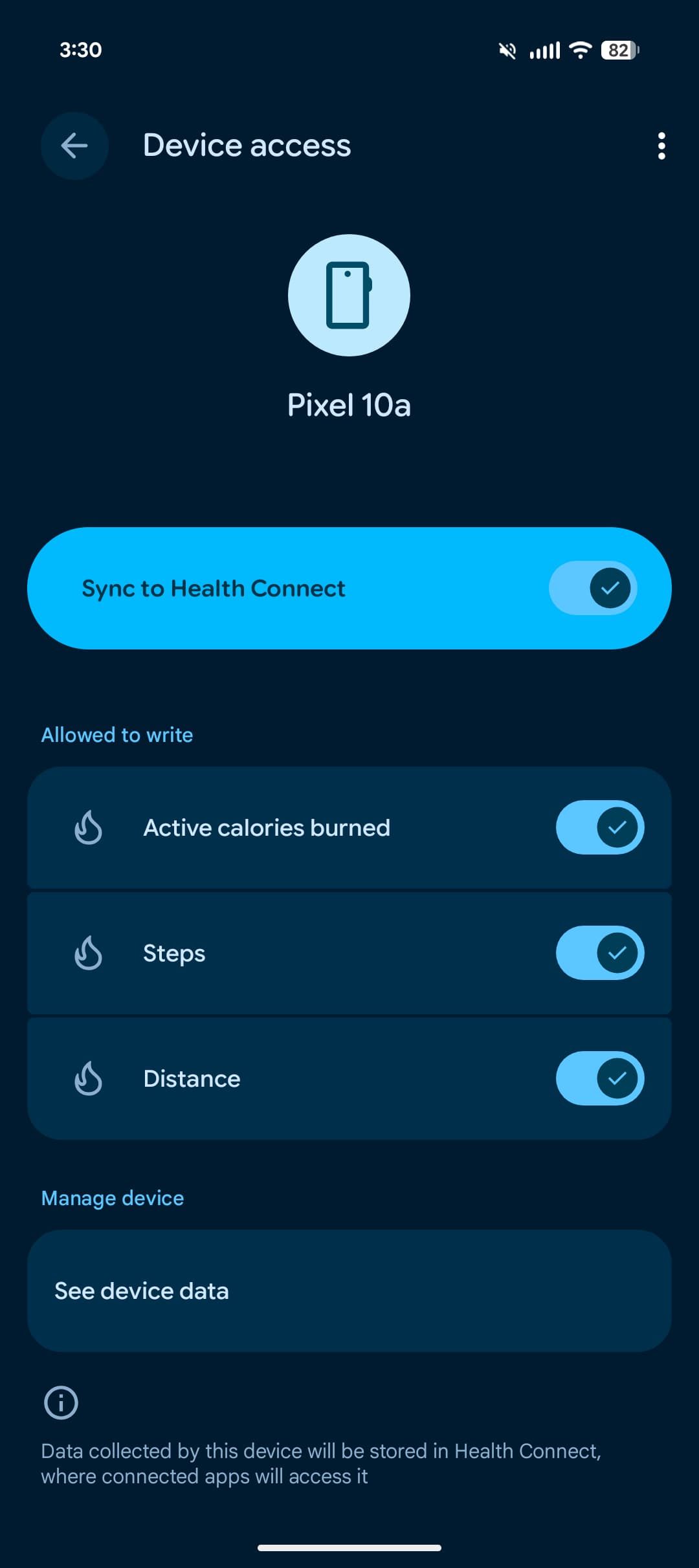 Health Connect Ekranı 2