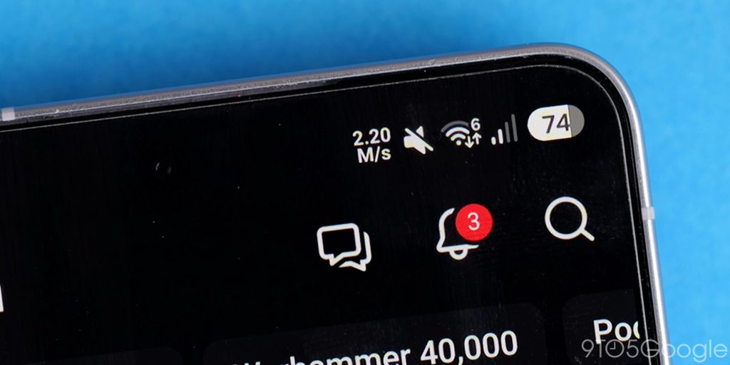 one ui 9 status bar network conditions