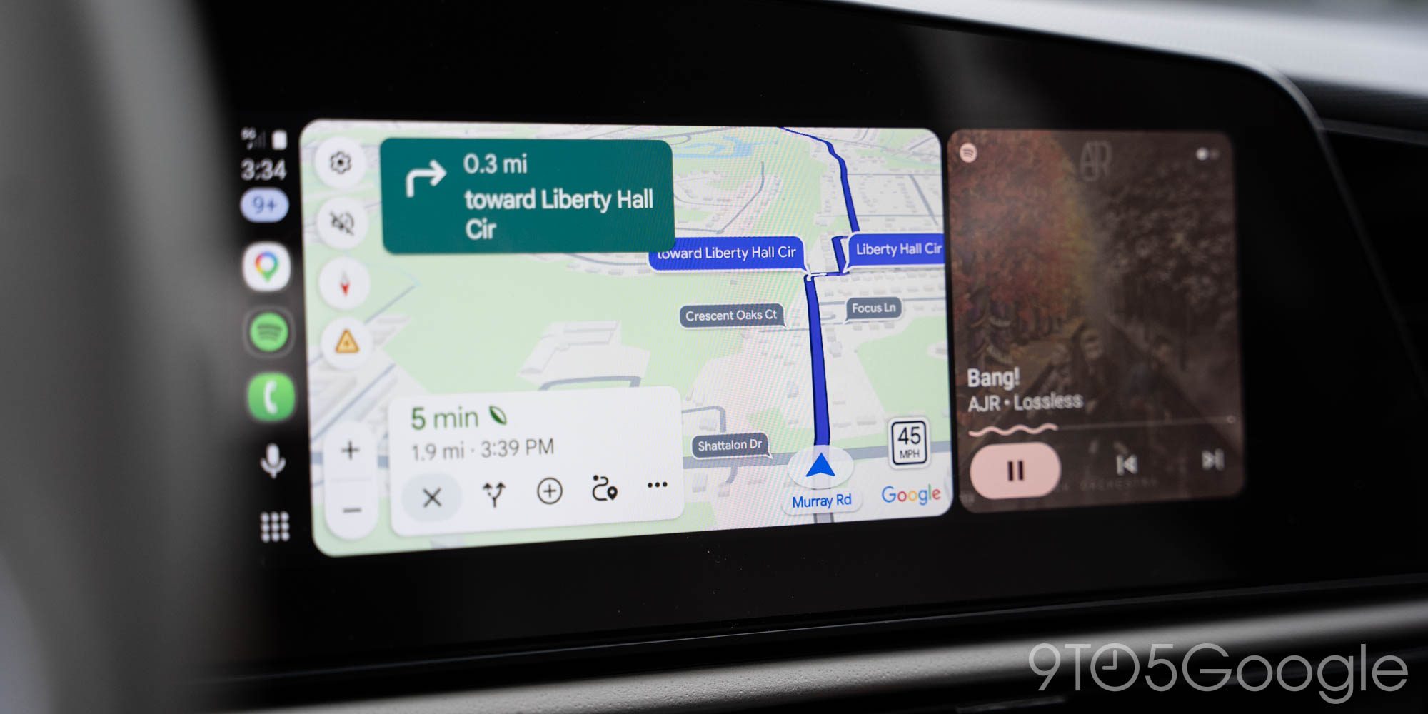 В Google Maps для Android Auto появляются ограничения скорости и спидометр, которые отображаются даже без построенного маршрута
