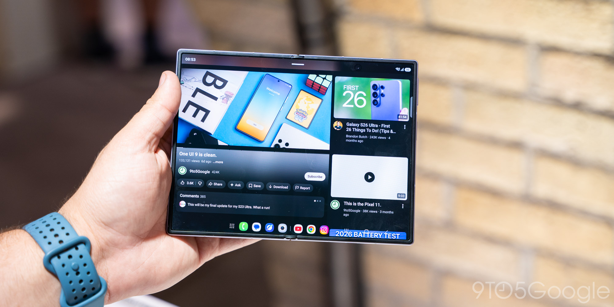 The Galaxy Z Fold 8's display crease is a huge improvement [Gallery]