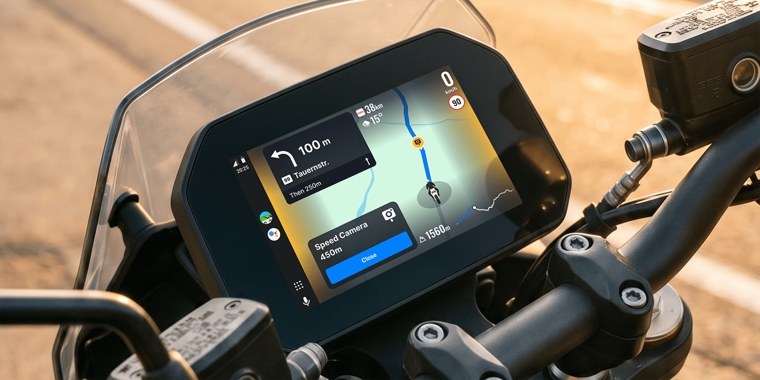 Android Auto gets navigation optimized for motorcycles, CarPlay too