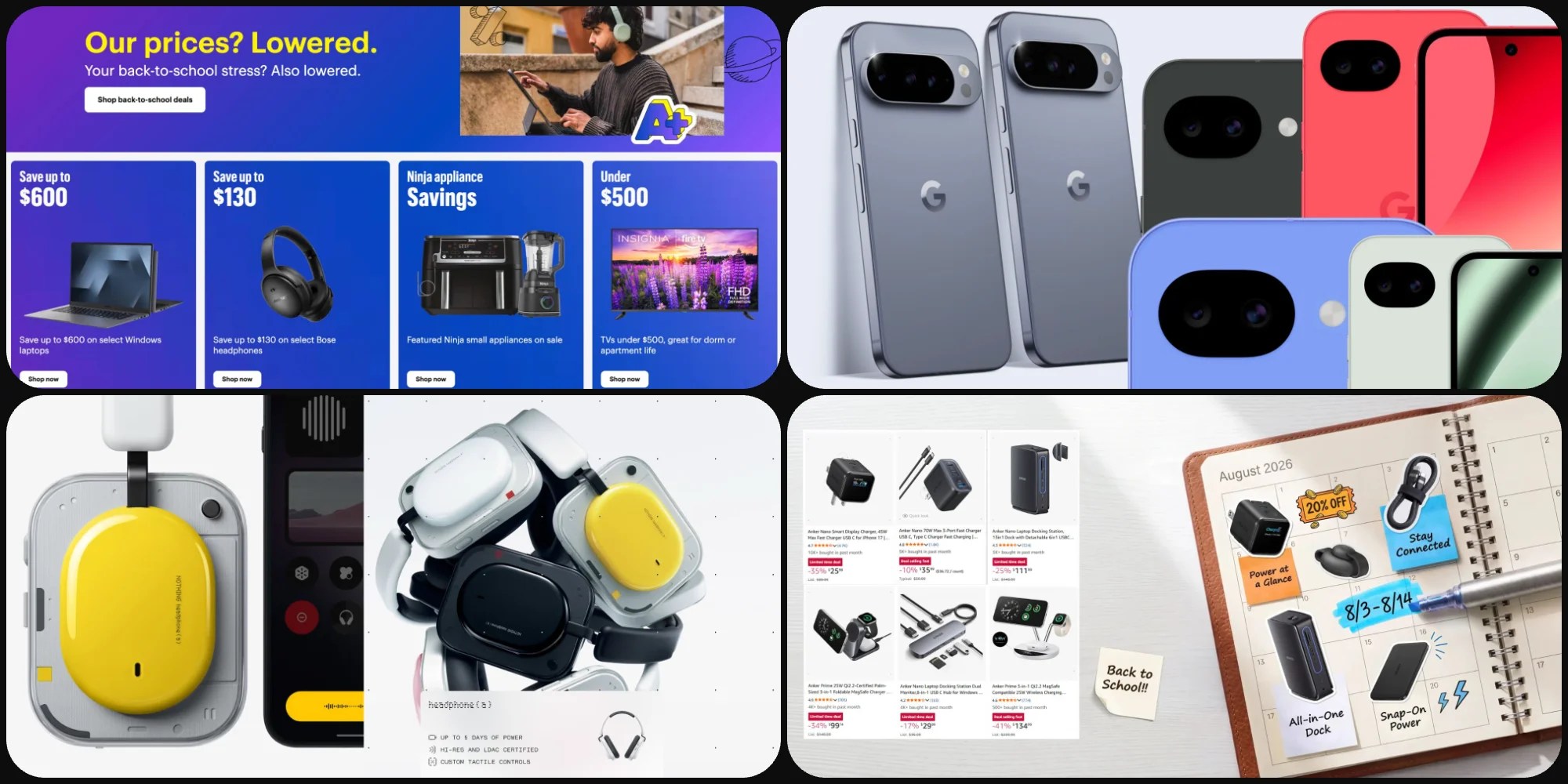 Скидки: Z Fold 8 снова в продаже, Pixel 10a дешевле почти на $120, Nothing Headphone (a) за $159, распродажа Anker ко дню начала учебного года и многое другое