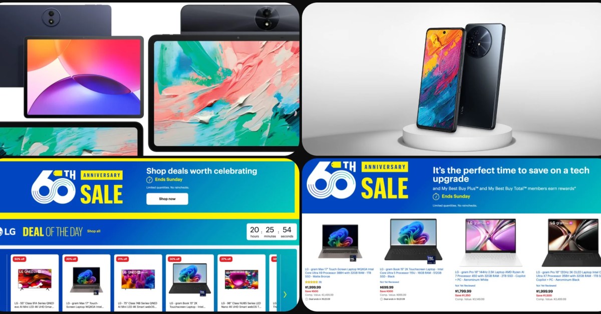 Deals: NXTPAPER Android tabs, LG sale, TVs, laptops, more