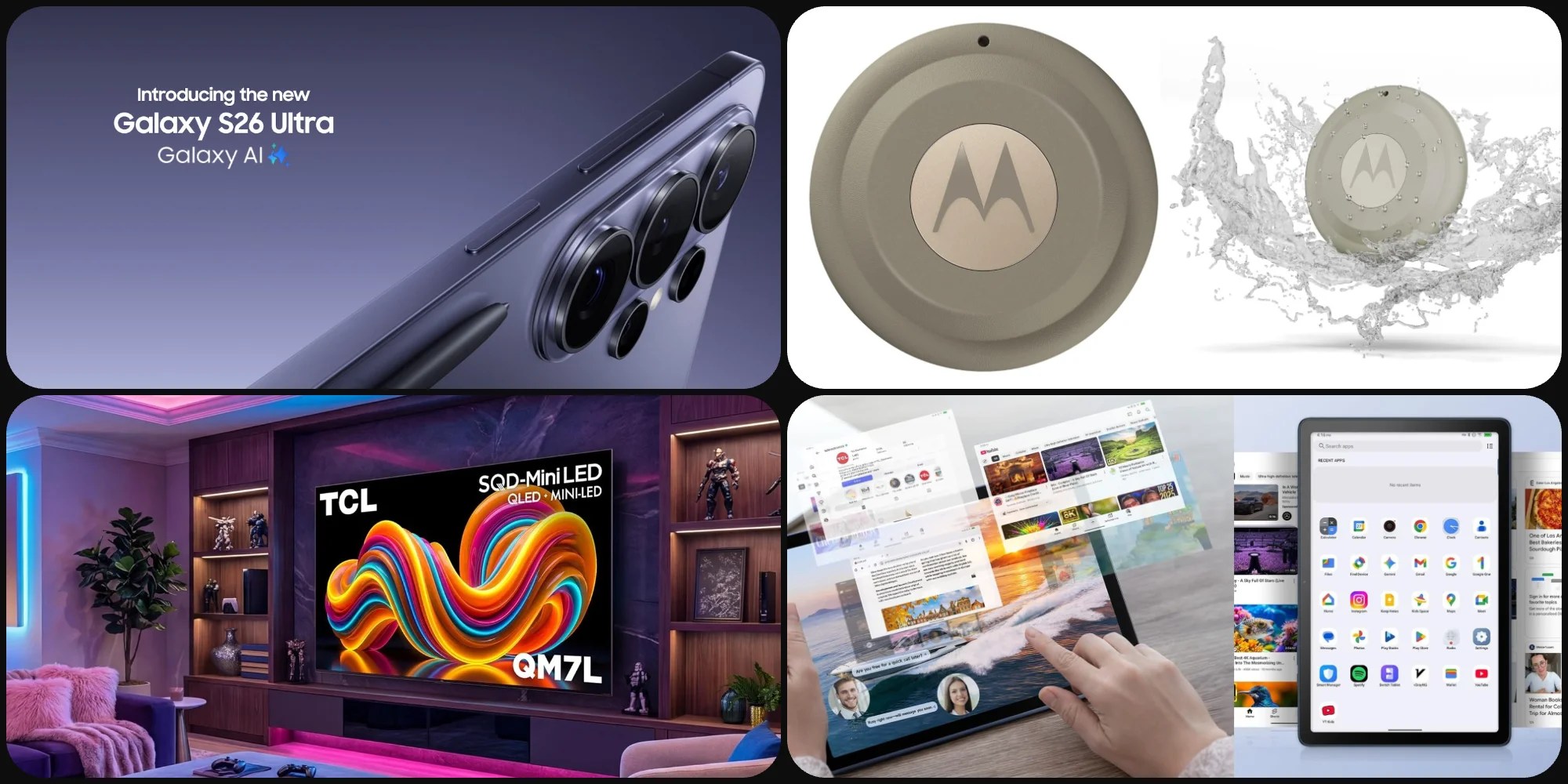 Скидки: комплекты с Galaxy S26 Ultra дешевле на $370, Moto Tag 2 от $17.50 за штуку, Google AI-телевизоры TCL 2026 года со скидкой до $800 и многое другое