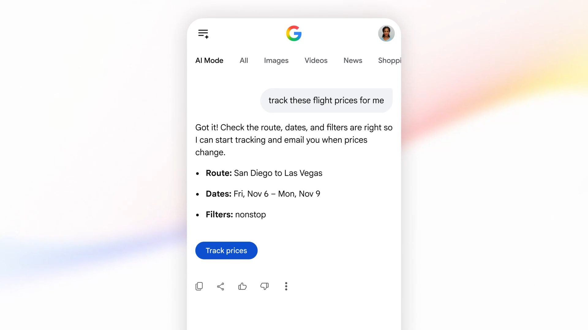 Google AI Mode adds flight price tracking, hotel booking, & more travel tools