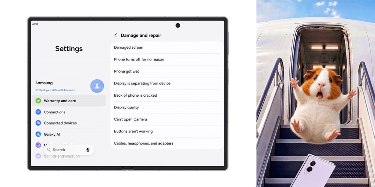 Samsung makes warranty repairs easier with Android 17, advertises it with AI guinea pigs [Gallery]