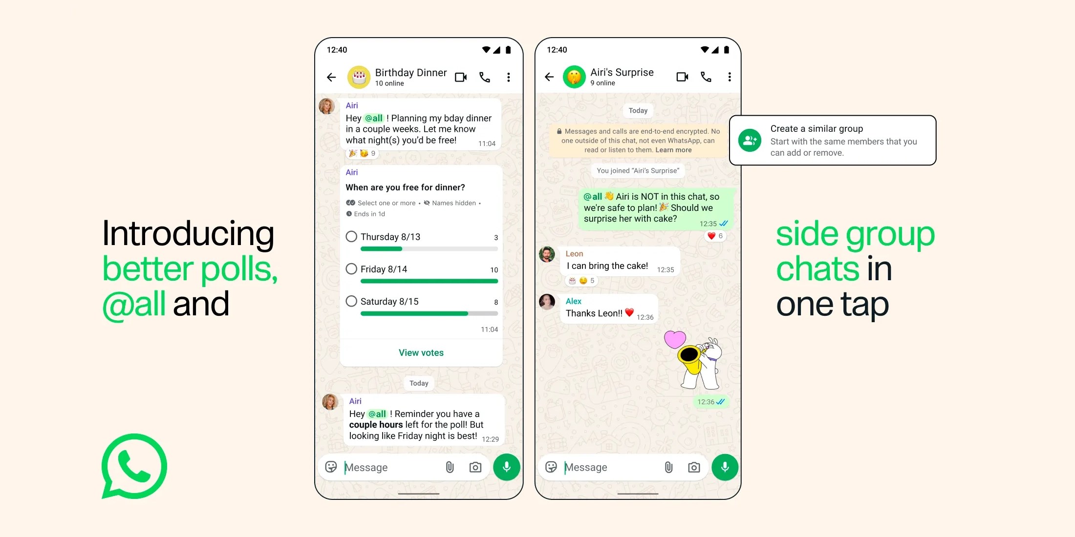 WhatsApp обновляет групповые чаты новыми функциями, включая тег «@all»