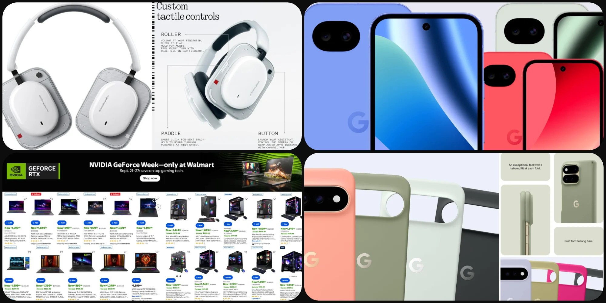 Скидки: Nothing Headphone (a) дешевле на 30%, Google Pixel 10a от $400, ПК с NVIDIA RTX 50 со скидками до $1000 и многое другое
