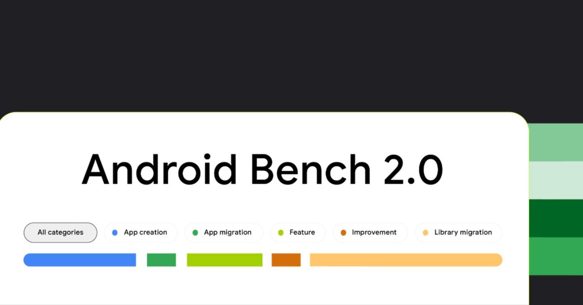 صورة غلاف أندرويد بنش 2.0 نظام Android Bench 2.0 لت قييم الذكاء الاصطناعي