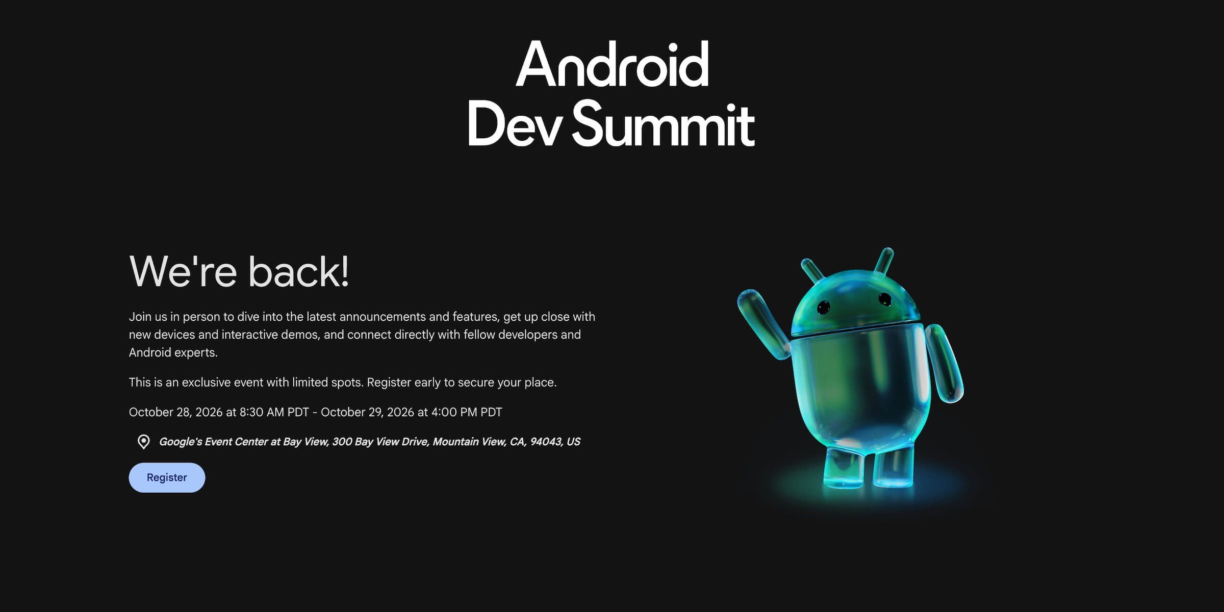 Google возвращает Android Dev Summit и намекает на «мощные новые графические функции» в Android 18