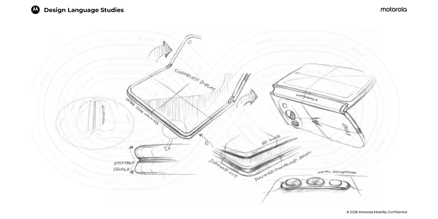 Bezel Less Sharp Motorola's wide Razr Fold wants '3D glass' and creaseless displays