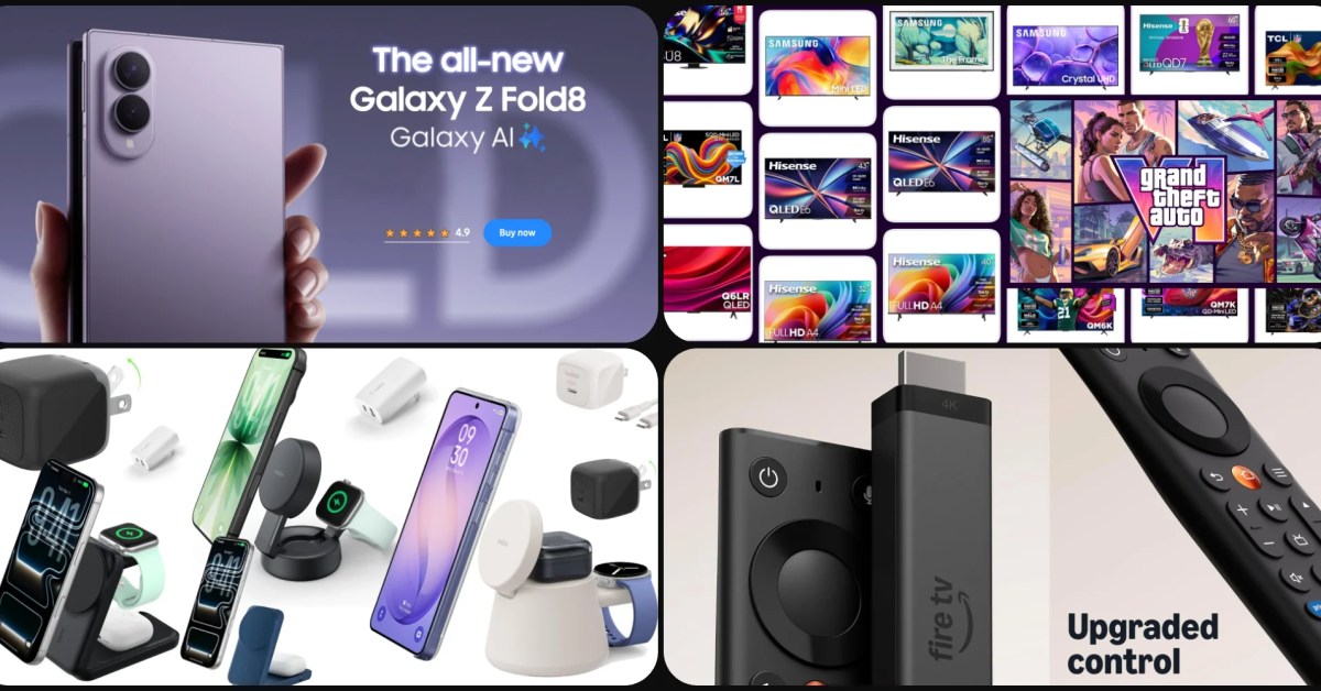 Galaxy Z Fold 8 up to 6 off, Belkin magnetic charging stations from , up to ,100 off TVs, more Galaxy Z Fold 8 up to 6 off, Belkin magnetic charging stations from , up to ,100 off TVs, more