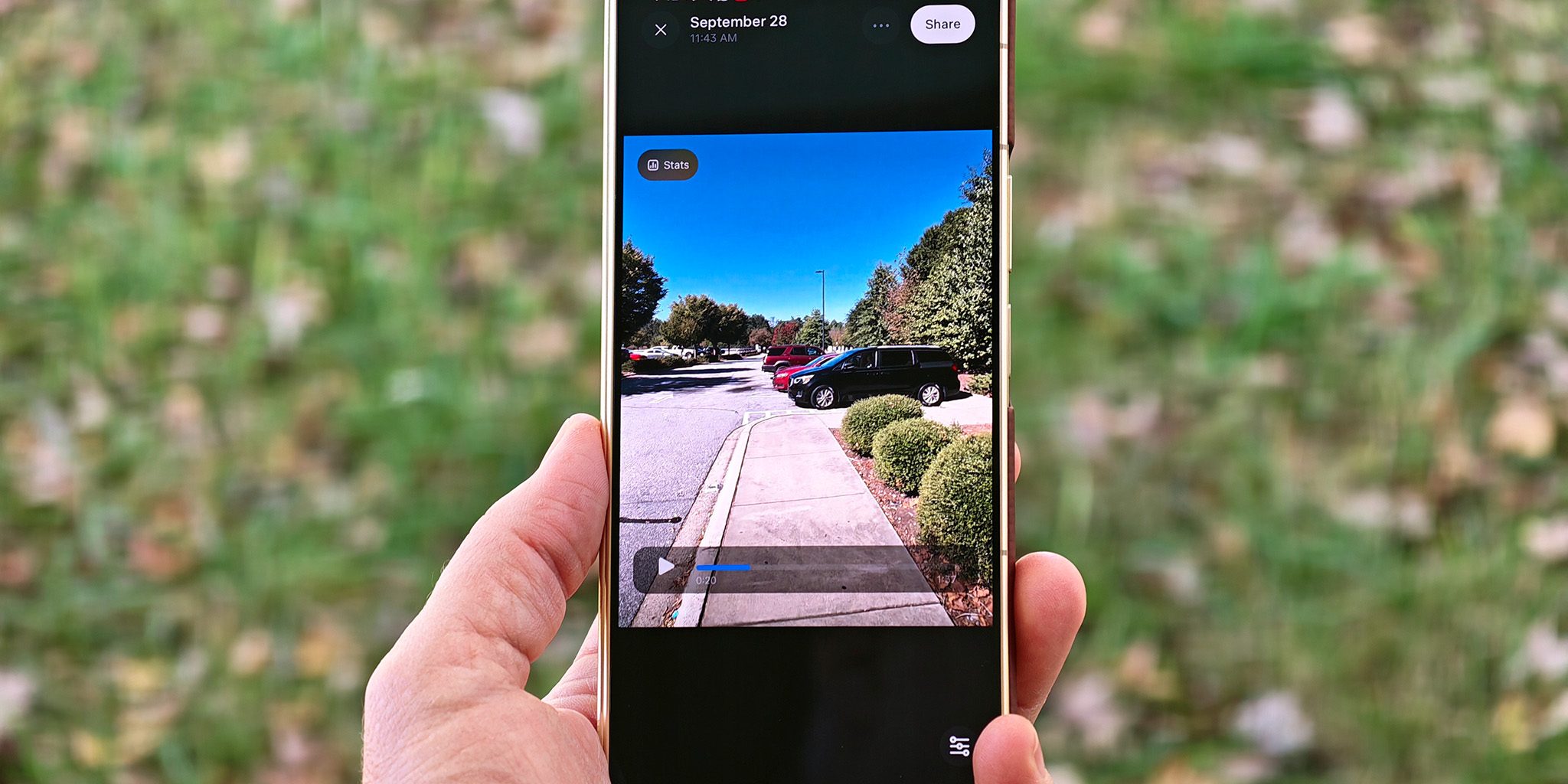 Looking at recorded footage from Meta Nova glasses on the Meta AI app